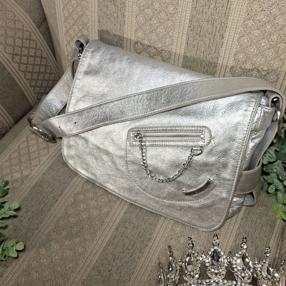 Juicy Couture Y2K Silver Hobo Bag